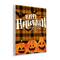 Stupell Industries; Stupell Industries 11" x 14" Halloween Jack-o-Lanterns Plaid Wall Plaque; Category:Halloween Wall Decor; Image:4